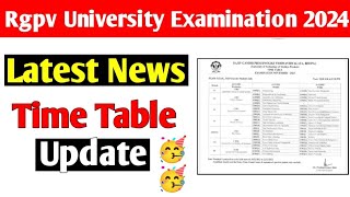 Rgpv 6th semester time table update 🥳// Jaldi dekho
