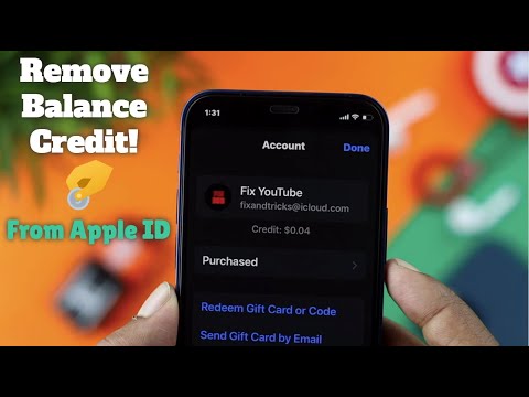 How to Remove Balance Credit from Apple ID!