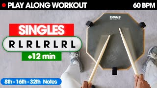 : Practice your SINGLES with this video (8th, 16th, 32nd Notes)