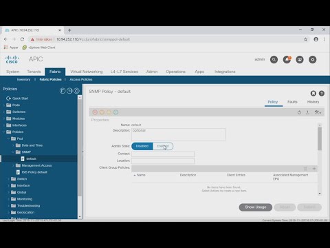 How to configure Cisco ACI SNMP monitoring