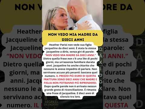 Video Heather Parisi sua figlia non la vede da dieci anni Segreti Silenziosi V6 2
