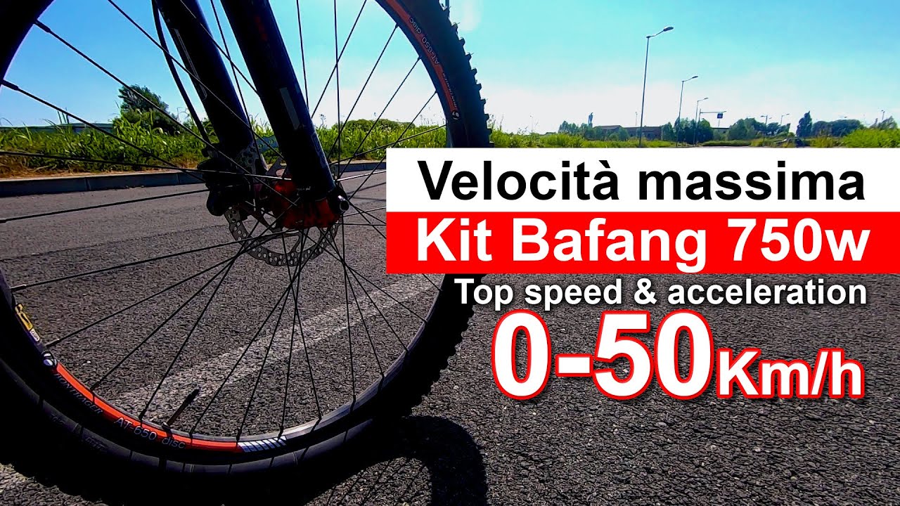 Velocità massima Kit Bafang 750w | ebike | speed test acceleration| Ivan Zogia