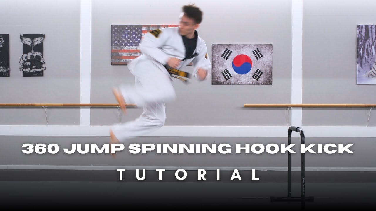 Удар ногой с разворотом на 360 градусов | Учебное пособие по тхэквондо