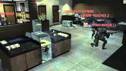 MW3 triple infected kill with one throwing knife, good C4 placement