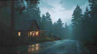 Gentle Rain and Thunder for Sleep - Fall Asleep Peacefully | Dark Screen Sleep Aid