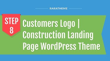 Step 8: Customers Logo | Construction Landing Page WordPress Theme