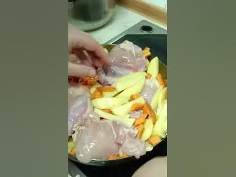 Пилешко месо пилешки бутчета (обезкостени) с зеленчуци картофи и ...