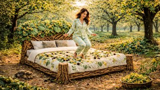 Which Wooden Bed Would You Melt Into? 🌳🪵 | Oddly Satisfying AI ASMR screenshot 2