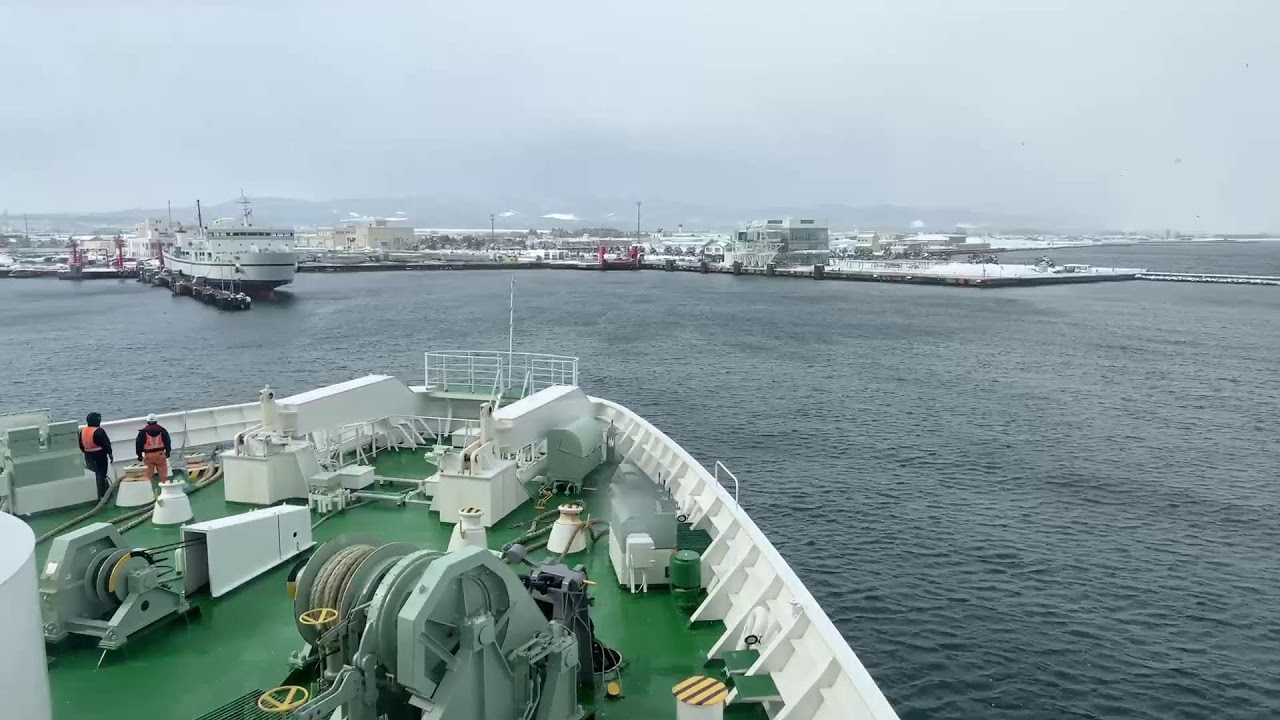 北海道 津軽海峡フェリー🛳️で函館から青森へ 2025.2.11 - YouTube
