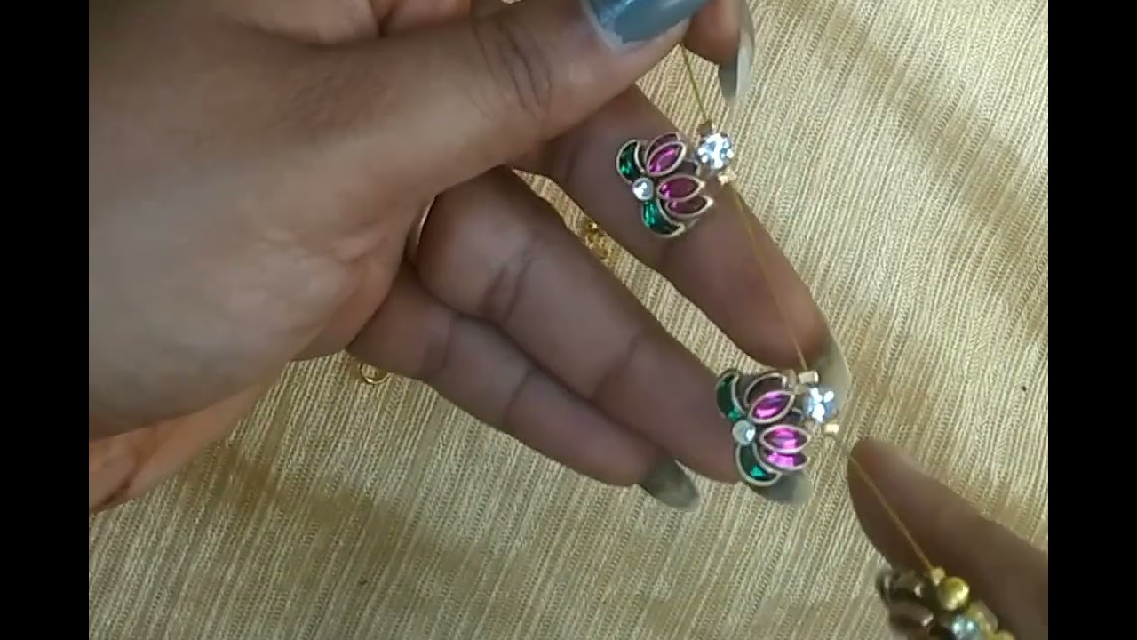 Handmade invisible lotus neckpiece customized to ur choice😊