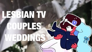 Lesbian Tv Couple's Weddings
