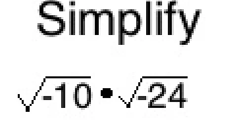 Simplifying a Square Root with Imaginary Numbers