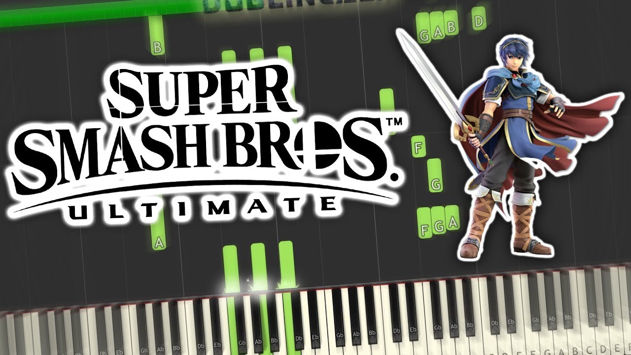 Super Smash Bros. Ultimate - The Light Realm Prologue Theme Piano Tutorial Synthesia