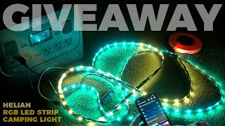 I’m giving away Helian RGB LED strip lights to 3 winners!