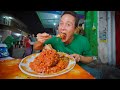 Indonesia spicy food overdose  sambal mountain  smashed chili chicken