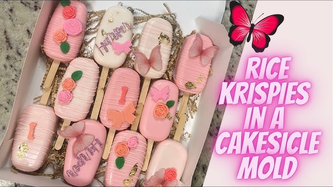 Step by Step: Rice Krispie Treats in Cakesicle Molds