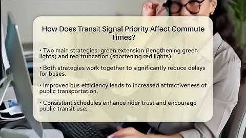 How Does Transit Signal Priority Affect Commute Times? - Emerging Tech Insider