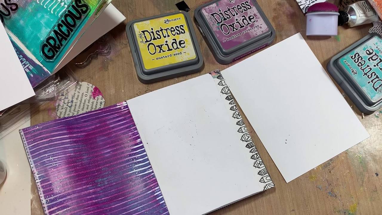 To Gesso or Not with Distress Oxides - YouTube