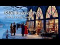 Trip to 1950s Winter Riverside Pub | Pavolira's Vintage Songs