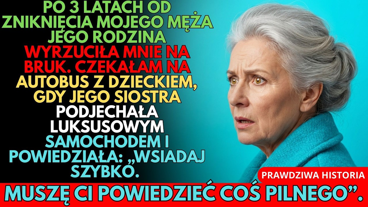 MĄŻ ZNIKNĄŁ NA 3 LATA, A RODZINA MNIE WYRZUCIŁA. JEGO SIOSTRA PODJECHAŁA LUKSUSOWYM AUTEM: „WSIADAJ!