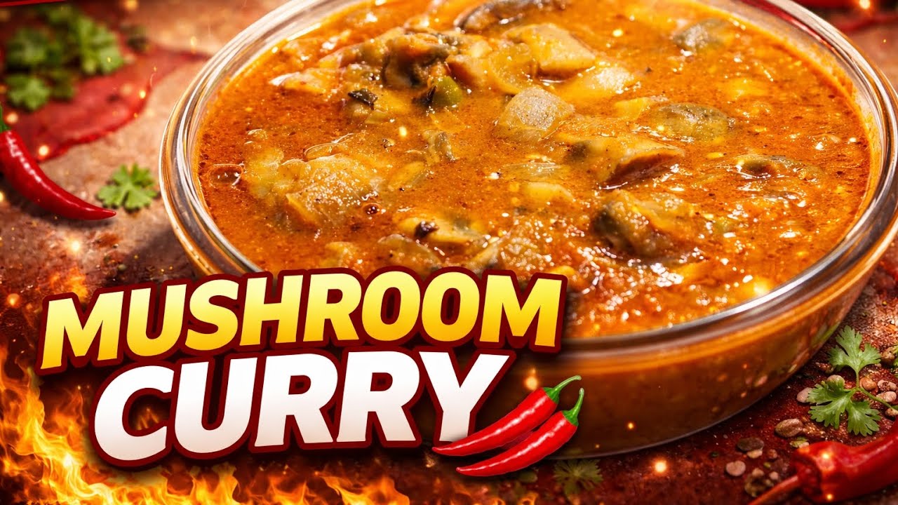 Simple Mushroom Curry Recipe | Easy & Tasty Mashroom Sabzi | Ghar Jaisa Swad