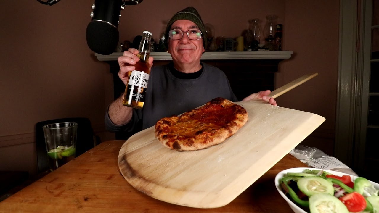 ASMR Homemade Pizza and Beer Night Mukbang