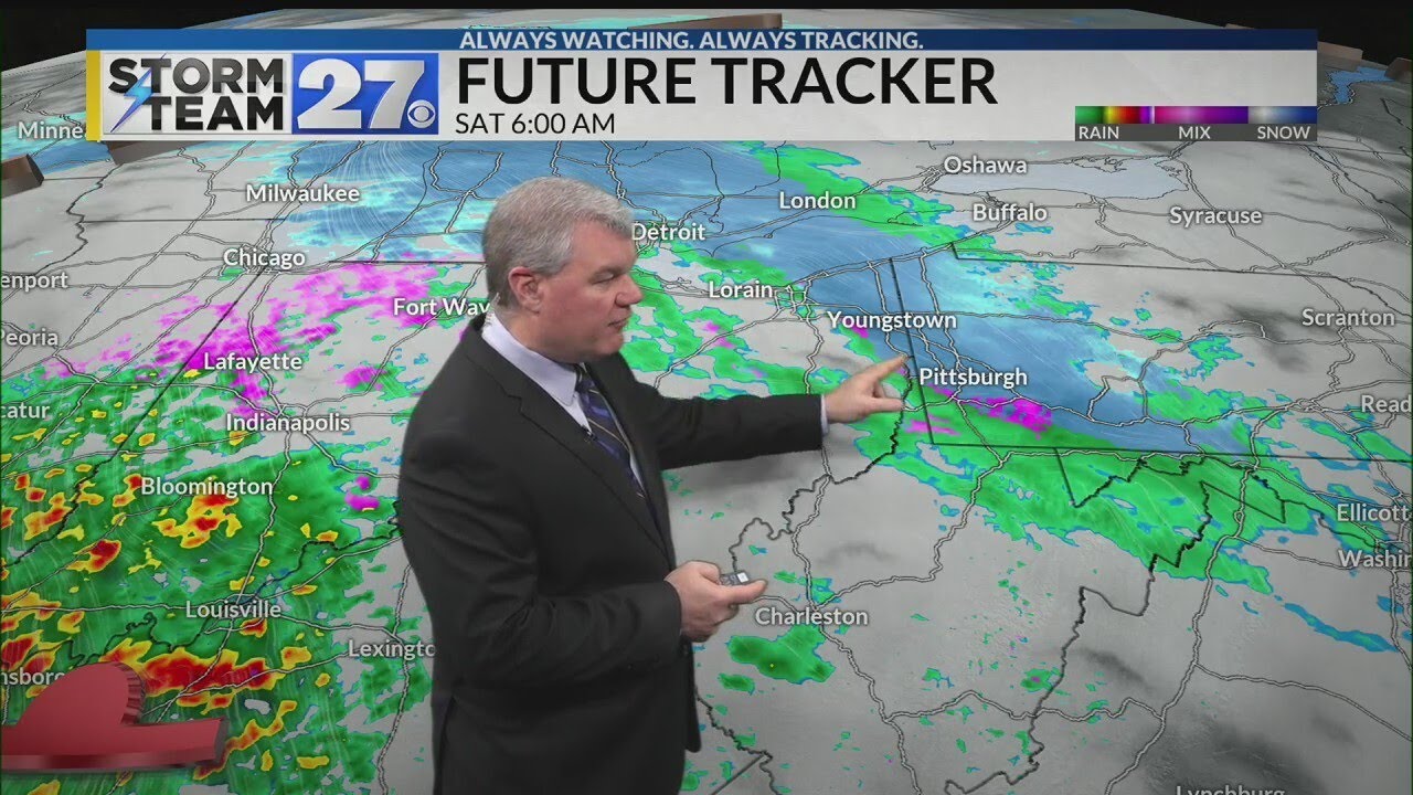 Tracking the next storm and an update on the evening snow - YouTube