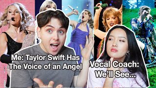 Vocal coach reacts to taylor swift's best and worst performances *chosen by a swiftie*