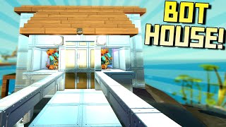 I Built A Luxury Home for My Haybot Enemies! [and Hank]  - Scrap Mechanic Survival Mode [SMS 54]