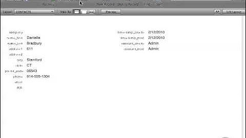 FileMaker Tutorial - 028 - Status Toolbar