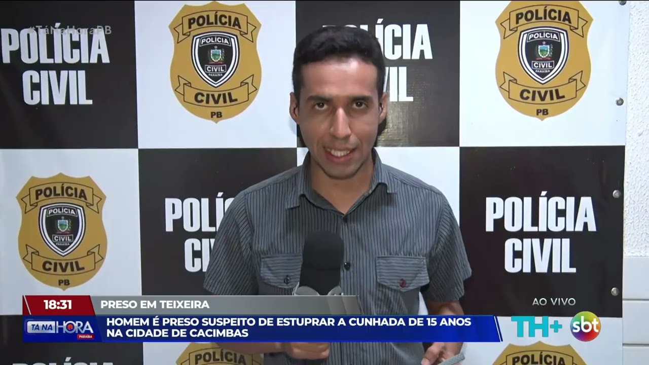 Homem é preso suspeito de abuso sexual em Cacimbas - Tá Na Hora PB - 03 03 26