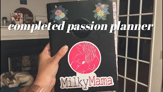 completed passion planner flip through 2022 2023