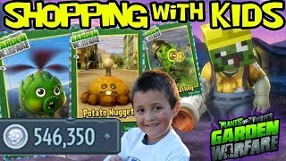 Plants vs. Zombies Garden Warfare: All Plant Upgrades! Shopping w/ Mike 546k  Coins *MONEY EXPLOIT