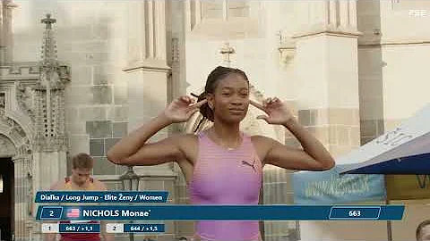 Khaddi Sagnia v Monae Nichols, Women's Long Jump 2025 #femaleathletes #khaddisagnia