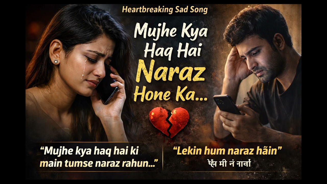Mujhe Kya Haq Hai Naraz Hone Ka 😭 | Emotional Sad Song | AI Generated Breakup Song 2026