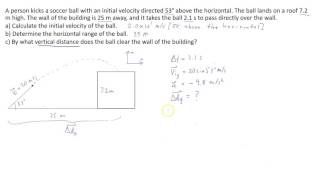 Projectile Motion Problem (Part 3)