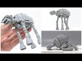 I Built a Palm-Sized LEGO Starwars AT-AT [Re-Edited]
