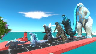 EVOLUTION of Frostbite Godzilla Size Comparison VS Dark Team  ARBS