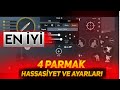 EN İYİ 4 PARMAK HASSASİYET VE AYARLARI / 4 PARMAK İÇİN 4 FARKLI AYAR!!! PUBG MOBİLE