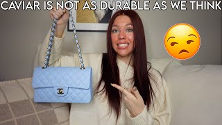 23P BLUE CLASSIC FLAP 5 MONTH REVIEW! A BIT DISAPPOINTED TO BE HONEST | Kenzie Scarlett