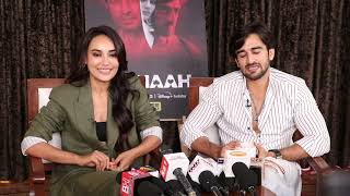 Surbhi Jyoti and Zayn Ibad Khan promoting Disney+ Hotstar’s series *Gunaah*