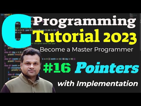 #16 C Language Tutorial for Beginners: Pointers | Implementation | Example Program
