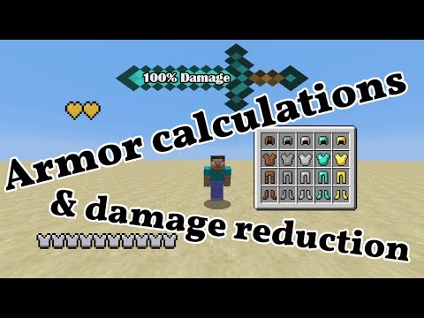 Minecraft: Armor calculations & damage reduction