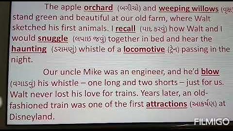 Std:12,Sub: English, unit-2, Read-1, unforgettable Walt Disney,part-1