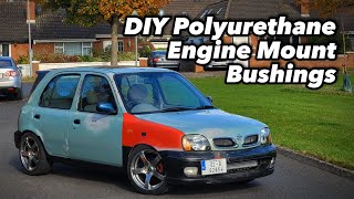 Making DIY Polyurethane Engine Mount Bushings for my K11 Micra