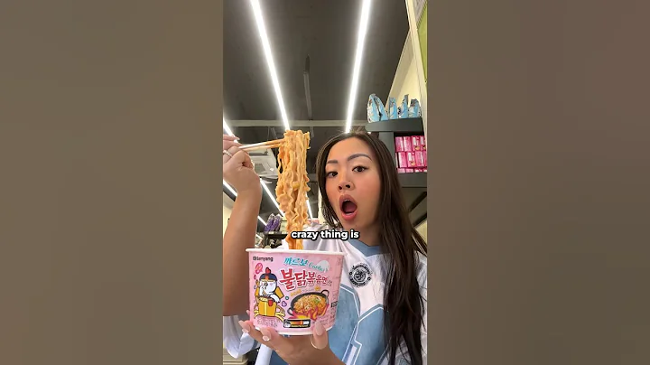 eating ALL the spice in the buldak noodles! #shorts