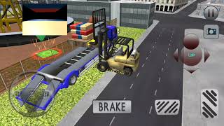 İnşaat araçları ile Malzeme taşıma city construction simulator forklift truck gameplay screenshot 1