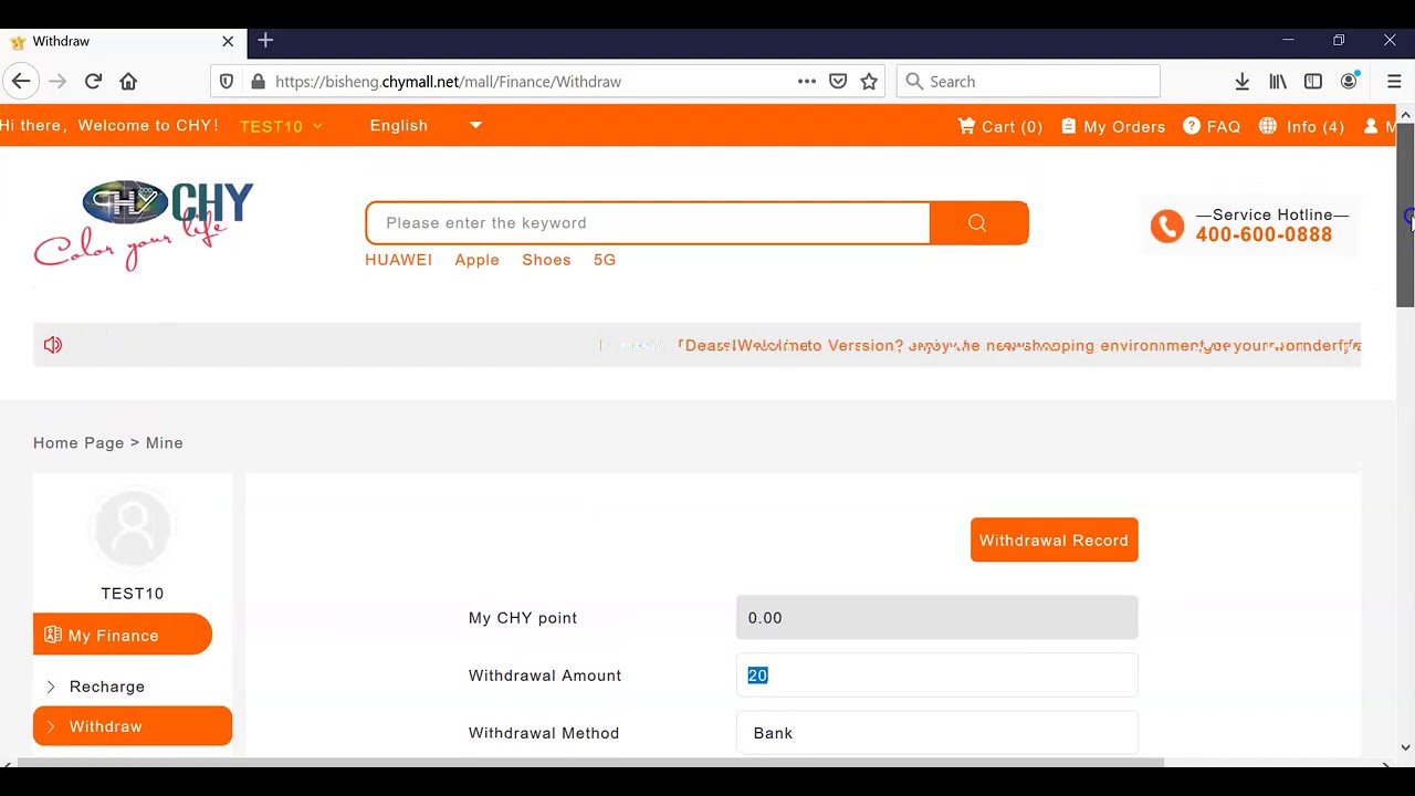 CHY MALL Review 6 #1-  Can I withdraw my Profits? Yes !! - Withdrawal For Pro - Traders