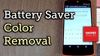 Get Rid of the Orange "Battery Saver" Bars on Android Lollipop [How-To] screenshot 2