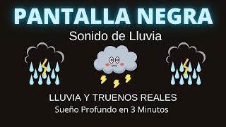 Sonido De Lluvia Para Dormir Profundamente y Relajarse en 3 Minutos Lluvia de truenos en la ventana